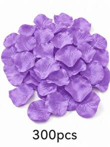 100/300pcs Purple Silk Rose Petals, For Proposal, Valentine's Day Confession, Wedding Love Decoration, Romantic Party Valentine's Day Gift - Purple - View 7