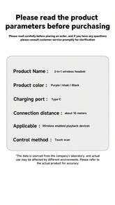 2026 New Design True Wireless In-Ear And Clip-On TWS Couples Fasion Daul Bluetooth 6.0 Headset Mini Couples Earbuds Gaming TWS HIFI Bass Stereo HD Calling Earphones For Android For Iphone Cellphone Sports Earpieces For Halloween's Day Gift - View 9