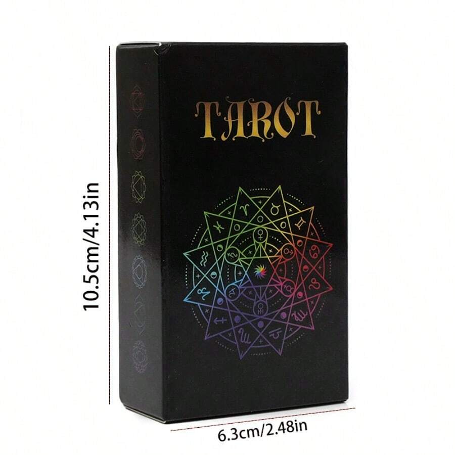 TAROTIKA Tarotkarten Legen Geman Language Tarot Cards Fortune Telling Game Card Divination Fate Party Family Board Game - Red - View 1