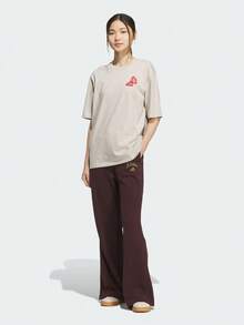 Adidas Women's Casual Versatile Loose Fit Sports Long Pants For Running And Outdoor - Red - View 7