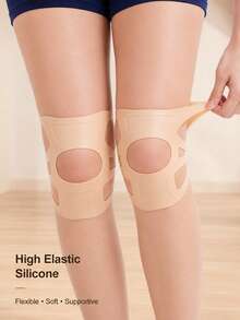 Silicone Knee With High Elasticity, Washable, Ergonomic, Suitable For Sports, Basketball, Running, Skipping Rope, Squatting, Knee Compression, Men's And Women's Sports And Outdoor Equipment - Multicolor - View 4