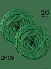 1/2件 T-Shirt 紗線，大號 300g±20g/件 -2cm 寬，編織布料柔軟聚酯纖維紗線，適用於 DIY 鉤編包包、籃子、地墊、拖鞋、娃娃、紗線手工藝。多色紗線、度假紗線、鉤編紗線、手工紗線、多功能鉤編配件、手工禮物 - 彩色 - 查看 95