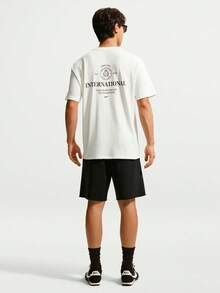 Nike Men's AS U NSW SS M90 Short Sleeve T-Shirt Knit Collarless Short TIX4987-133 - White - View 5