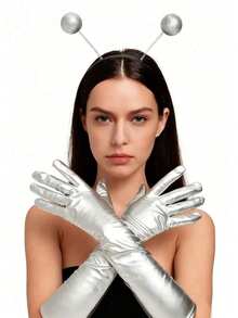 2pcs Alien Costume Set, Unique Alien Party Outfit, Suitable For Role Play, Daily Wear And Cosplay - Multicolor - View 1