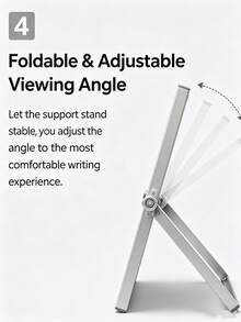 12pcs Aluminum Alloy Frame Desktop Whiteboard Set (Includes 4 Whiteboard Markers + 6 Magnetic Clips + 1 Eraser, Whiteboard Marker Colors Random) - Double-Sided Memo Board With Stand, Suitable For Office, Home And School Portable Use. - Desktop Whiteboard Set - View 6
