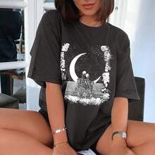 Women T-Shirts - 深灰色 #B - 查看 3