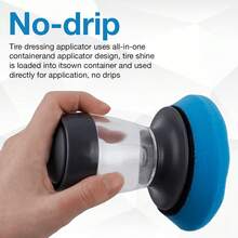 Tire Gloss Applicator Set, Includes 2 Sponge Pads, Reusable Car And Truck Tire Care Applicator, Suitable For Glass, Plastic And Tire Automotive Detailing Repair Tools, Professional Automotive Detailing Set, Used For Paint Enhancement And Tire Gloss - A - View 4