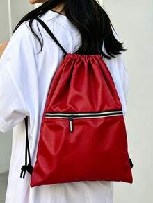 BAILEE Casual And Stylish Shoulder Bag With Reflective Strips, Drawstring Closure, Perfect For Travel, Fitness, And Sports Activities. Ideal As A Gift. - Multicolor - View 5