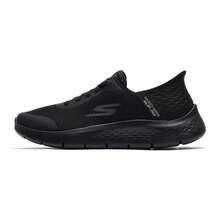 Skechers Men's SLIP-INS Breathable Mesh Slip-On Walking Shoes, Sports Casual Shoes - Black - View 2