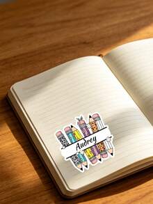LICVIC Stiker Nama Pensil Kustom, Stiker Ponsel yang Dipersonalisasi, Label Nama Lucu, Stiker Laptop Nama Kustom, Hadiah Ulang Tahun dan Natal yang Dapat Disesuaikan - Gaya A - View 8