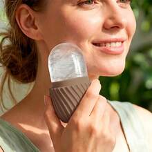 1pc Face Ice Mold, Portable Silicone Ice Massage Tool For Pore Tightening And Facial Care, Manual Face Massage Set - Multicolor - View 9