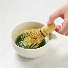 Handmade Bamboo Matcha Whisk, Traditional Japanese Tea Chasen Tea Utensil - Natural Wood Color - View 6