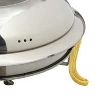 Chafing Dishes For Buffet, 2.3Qt Round Stainless Steel Chafer Buffet Set With Handles And Glass Lid For Catering, Weddings, Parties, Holiday Celebrations-Without Water Pan, Gold[A Good Gift For Family And Friends] - View 9