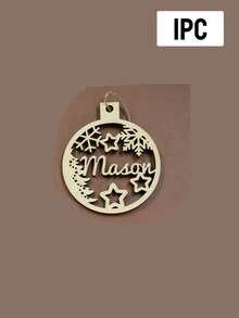 Custom Christmas Decorations With Name, Personalized Christmas Tree Decorations, Customized Christmas Ornaments, Back To School - Style a - View 16