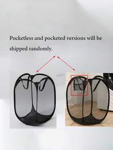 Giỏ đựng đồ giặt lưới dạng pop-up gấp gọn có tay xách, túi bên lớn, khay đựng quần áo sắp xếp cho giặt ủi, phòng tắm và du lịch - Nhiều màu - Xem 10