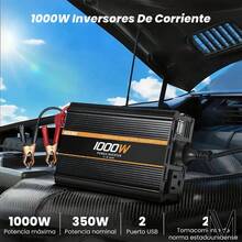 Hzero 1000W Modified Sine Wave Power Inverter With 2 USB And 2 AC Outlets For Car - US A Type Plug(110-127V) - View 4
