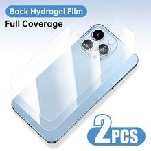 Yezodawee 2pcs Full Coverage Hydrogel Screen Protector Film Compatible With Phone 18Pro Max/18 Pro/ 17Pro Max/17 Pro16 15 Pro Max 14 Plus 13 12 Mini 11XRXXSMax Anti-Scratch, Anti-Fingerprint, Full Coverage - Clear - View 13