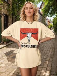 Women T-Shirts - 米色2 - 查看 4