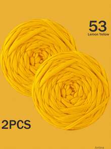 1/2件 T-Shirt 粗毛線，大號 300g±20g/件 - 2cm 寬，柔軟聚酯纖維毛線布料，適用於 DIY 鉤編包包、籃子、地墊、拖鞋、娃娃、毛線手工藝，多色度假風鉤編線，鉤編配件，手工禮物 - 彩色 - 查看 83