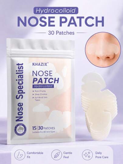 30pcs Gentle Skin-Friendly Mint Scented Nasal Strips For Nasal Cleaning And Care, Comfortable And Refreshing For Nighttime Sleep, Breathable And Sweat-Resistant Material With No Special Odor.