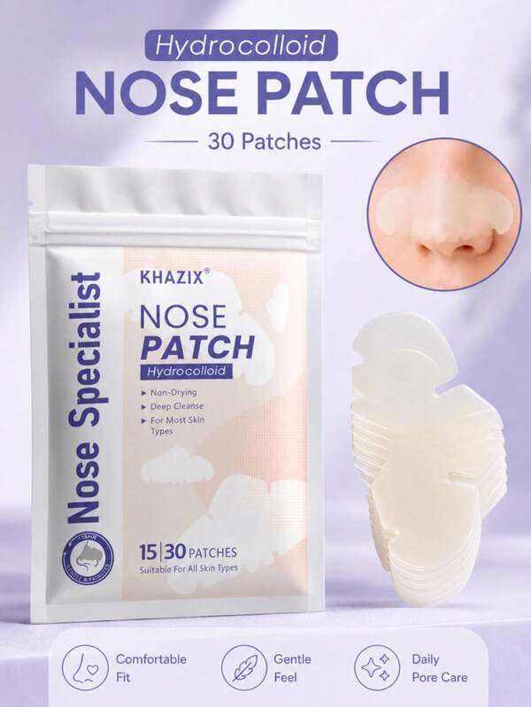 30pcs Gentle Skin-Friendly Mint Scented Nasal Strips For Nasal Cleaning And Care, Comfortable And Refreshing For Nighttime Sleep, Breathable And Sweat-Resistant Material With No Special Odor.