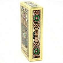 1 pieza Juego de Adivinación Misterioso Estilo Carta de Juego, Perfecto para Fiestas y Reuniones (Tatuaje) - Mostaza Amarilla - Ver 4