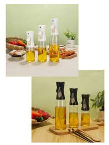 1pc Pressurized Atomizing Transparent Oil Spray Bottle, Air Fryer Oil Dispenser, Portable Outdoor BBQ Oil Sprayer, High Pressure Oil Mist Spray Bottle For Home Cooking And Oil Control, Kitchen And Outdoor Travel Essential - Multiple Styles - View 7