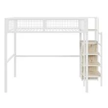 Estructura de cama alta para niños - Blanco - Ver 7