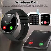 2026 Smartwatch For Women/Men, Wireless Call/SMS Function/Multiple Sports Modes/Remote Camera Control/Fitness Tracker, Compatible With Android And IOS Systems, USB Charging Port, Silicone Strap, Modern Style Design, High-Definition Screen Display, Perfect Gift For Men/Women/Couples/Parents, Outdoor Sports - View 4