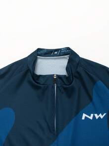Men's New Outdoor Cycling Jersey, Spring/Summer Breathable Quick-Dry Short Sleeve Cycling Top, Slim Fit Thin Upper With 3 Back Pockets - Universal Version, Suitable For Cycling, Off-Road, Motorcycle Touring, Training - Blue - View 4