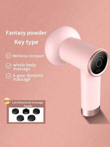 Portable Home Fat Compression Machine, Weight Loss Device, USB Rechargeable, Multi-Function Powerful Vibration Body Massager With 5 Massage Heads, Perfect Choice For Body Shaping And Beautification, Unisex - Multicolor - View 13
