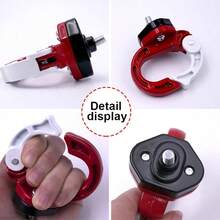 1PC Motorbike Universal O-Type Luggage Hook Helmet Holder Cargo Mount Motorcycle Aluminum Alloy Front Claw Hanger Holder Accessories - A - View 5