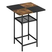 Mesa de Bar de 2 Niveles, Mesa Alta Tipo Bar, Mesa para Cafe Bicolor, 90cm Barra De Cocina, Mesas de Restaurante Desayunador Son Adecuadas para El Salón, El Balcón y la Cocina Sin Sillas - Multicolor - Ver 4