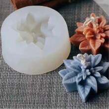 水晶樹脂 DIY 桌面 3D 柊葉與花朵矽膠模具 收納盒手機支架裝飾花手工皂多功能模具 - 冬青葉 - 查看 2