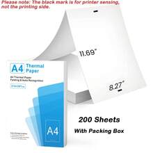 100/200 Sheets A4 Thermal Printing Paper, Suitable For A4 Portable Printers, Foldable White Thermal Paper, Used For Photos, Documents, Contracts, Automatic Thermal Paper Recognition, Not Suitable For Laser/Inkjet Printers - A4 - View 9