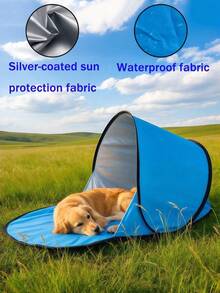Quick-Open Beach Tent Sunshade Canopy Lightweight Beach Pavilion Outdoor Adventure Sun Shelter Family Beach Essential Music Festival Camping Gear Backyard Shade Sports Event Sun Protection Emergency Sun Protection - Multicolor - View 8