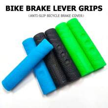 2 Pasang Grip Rem Silikon Lembut, Cocok Untuk Sepeda Gunung/Sepeda Balap, Dengan Fungsi Anti Selip dan Peredam Guncangan, Dilengkapi dengan Pegangan Anti Selip, Tersedia Berbagai Warna. - Beraneka warna - View 3