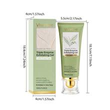 Viareline Triple Enzyme Exfoliating Gel With Green Tea Extract 100g, Gently Removes Dead Skin Cells, Exfoliates And Refines Pores, Brightens And Controls Oil - Green Tea - View 13