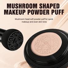 Ytruns Light To Medium Tone Moisturizing Cushion Foundation - Full Coverage, Long-Lasting, Natural Bare Skin Finish, Suitable For All Skin Tones And Types - Comes With Mushroom Head Sponge For Easy Application - Multicolor - View 3