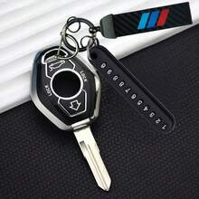 Sarung Kunci TRTY, Casing Kunci Remote Pintar dengan Gantungan Kunci Kulit Serat Karbon, Kartu Anti-Hilang dan Alat, Gantungan Kunci Berbentuk D dan Dua Gantungan Kunci, Aksesori Interior Mobil, Cocok untuk BMW Seri 3 5 7 M3 M5 M6 X3 X5 Z3 Z4 Z8 LX8FZV, Pelindung Kunci Pintar, Juga Cocok Sebagai Hadiah Ulang Tahun - Gantungan kunci BMW Seri 3, 5, dan 7 - View 12