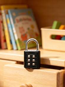 Mini Combination Lock, Portable 3-Digit Resettable Combination Lock, Multi-Function Zinc Alloy Luggage Lock For School, Gym, Classroom, Games, Travel, Backpack, Anti-Theft Lock With Key, Mini Gym Student Dorm Locker Backpack Luggage Drawer Zipper Combination Lock, Outdoor Waterproof Padlock, School Gym Locker, Sports Locker, Fence, Toolbox, Door, Box, Storage Cabinet, Home Essential, Back To School Essential - Multicolor - View 8