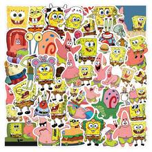 SpongeBob SquarePants 55張卡通貼紙 防水貼紙，適用於手帳、文具、水瓶與筆記本電腦 - 彩色 - 查看 2
