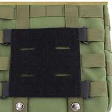 1pc Square Laser Cut MOLLE Compatible Plain Nylon Strong Adhesive Tactical Gear Loop Patch Base - Multicolor - View 6