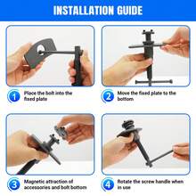 22pcs Brake Caliper Rewind Tool Kit To Wind Back Front And Rear Disc Brake Pisto Brake Pad Ratchet Rewind Spreader Piston Retracting Caliper Press Install Tool Brake Cylinder Adjuster - A - View 8