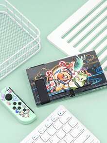 GeekShare Funda protectora con estampado lindo para consola Switch, carcasa resistente a arañazos y a prueba de golpes para consola de juegos - Ver 4