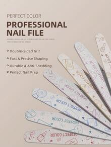 PERFECT COLOR Professional Nail File Set, Multiple Grit Options, Fast Shaping, Smooth Finish, Durable Sanding Strips, Suitable For Natural Nails, Gel Nails And Acrylic Nails, Home And Salon Use - Multicolor - View 7