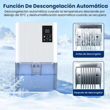 Deshumidificadores Domesticos Eléctrico 2l Yqalley Con Auto Descongelación,deshumidificación De 800 Ml/día,para Oficinas, Dormitorios, Baños, Armarios Y Otros Lugares - Blanco - Ver 7