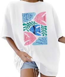 Women T-Shirts - 黑色 - 查看 4