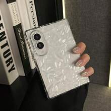 Luxury Minimalist Water Ripple Transparent Phone Case, Compatible With Samsung Galaxy Z Fold8 ZFold8 Fold8 Back Cover - Clear - View 9