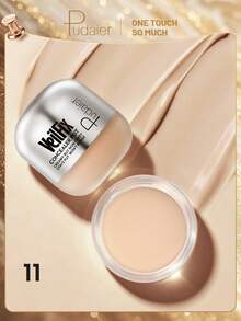 Pudaier High Coverage Concealer With Precision Makeup Brush - Full Coverage Foundation Cream, Suitable For Dark Circles, Acne Scars And Blemishes - Creamy Texture, Smooth Application - Includes Precision Makeup Brush - Perfect Beauty Essential, Gift For Women - #11 - View 1